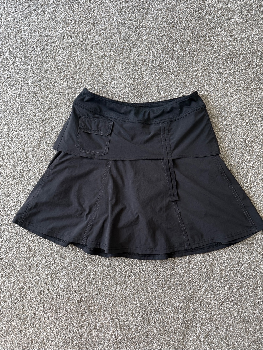 Athleta Black Performance Skort with Utility Pocket
